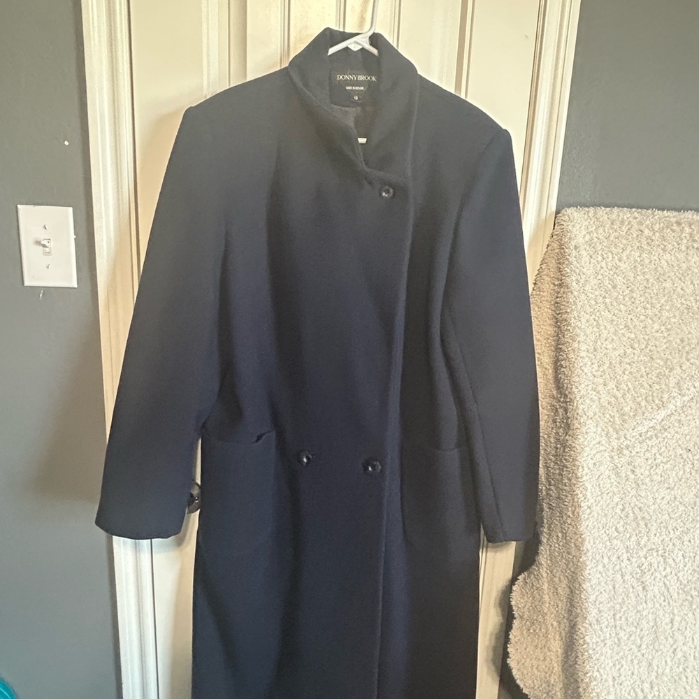 Donnybrook Vtg women’s wool long overcoat. Size 12 - Picture 1 of 12